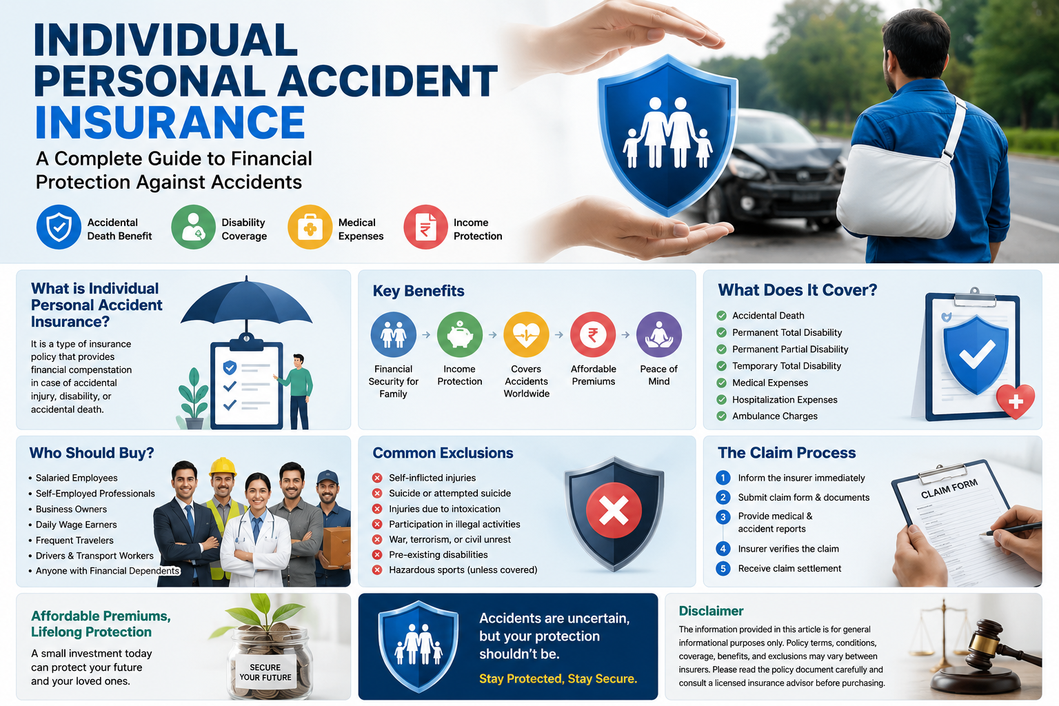 Individual Personal Accident Insurance: Benefits, Coverage and FAQs