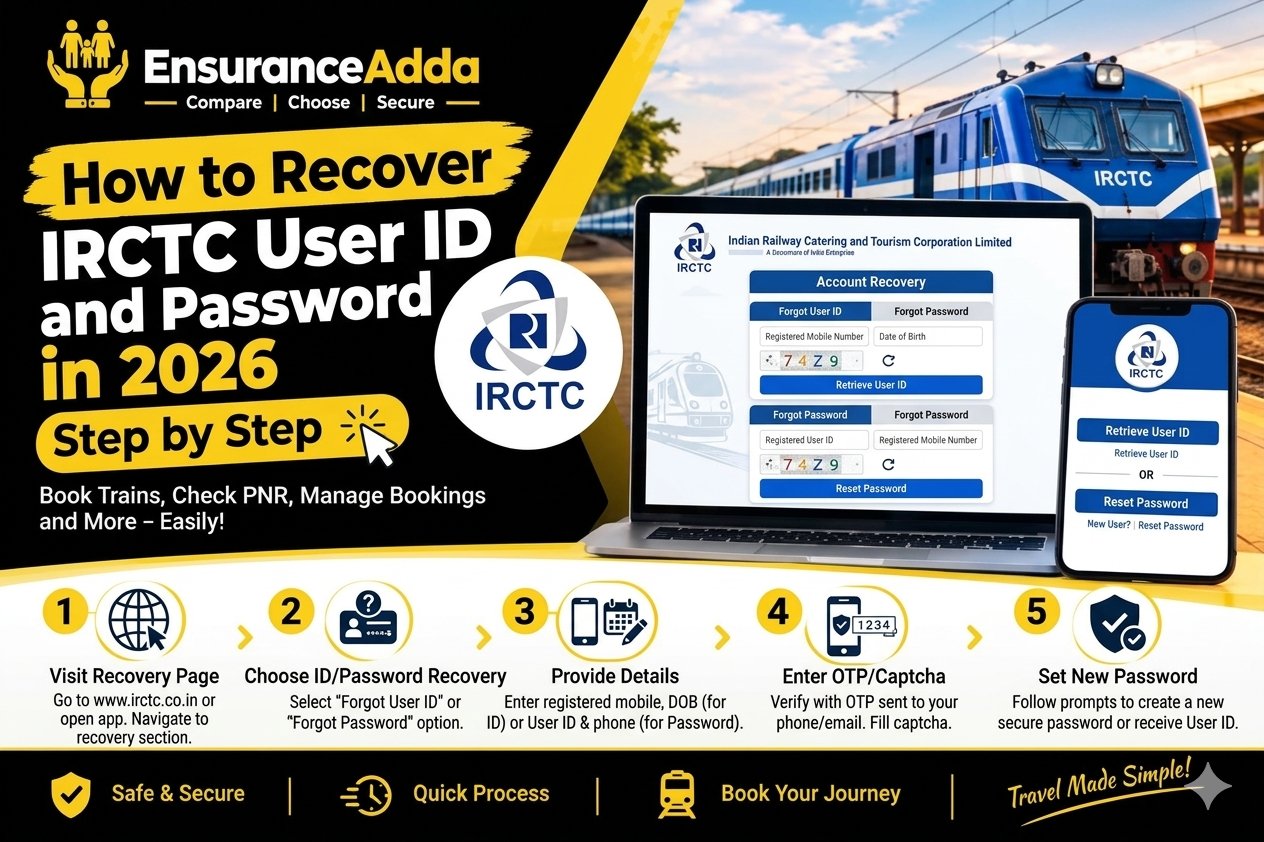 How to Recover IRCTC User ID and Password in 2026